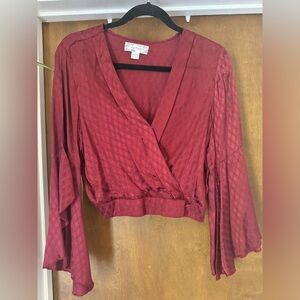 Band of Gypsies Size M Blouse in gorgeous maroon